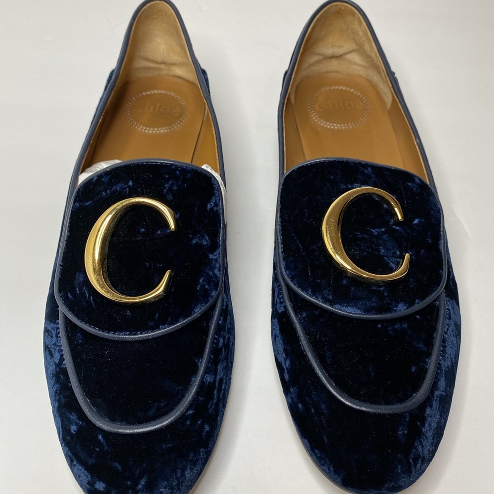 Chloe C Collapsible Velvet Loafers